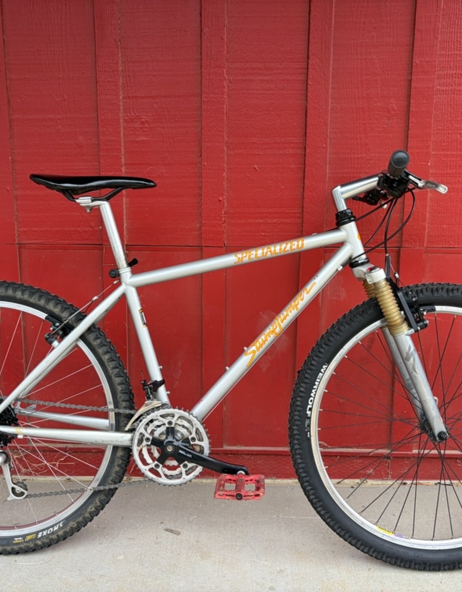 Specialized Stumpjumper - 17" Medium - Silver/ Orange accents