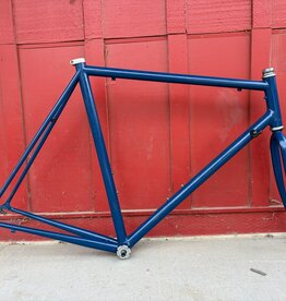 Mystery Steel Road Frame - 57cm - Blue - Italian threaded