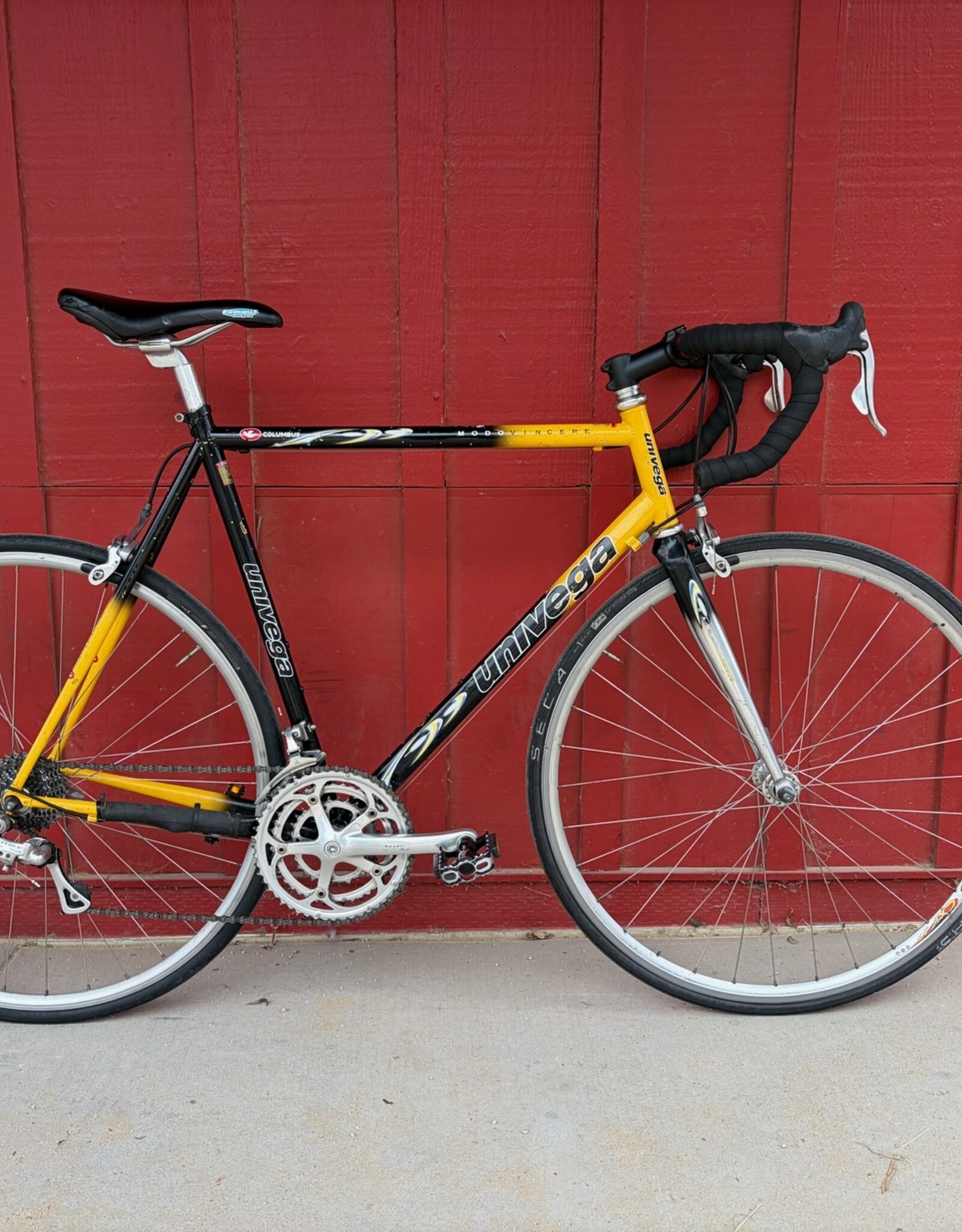 Univega Modovincere road bike - yellow - 57cm
