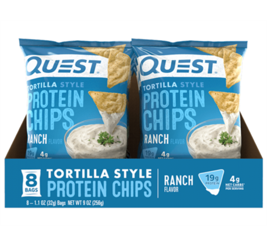 Quest chips tortilla (8 saveurs) - boîtes (8 sacs/boîte)
