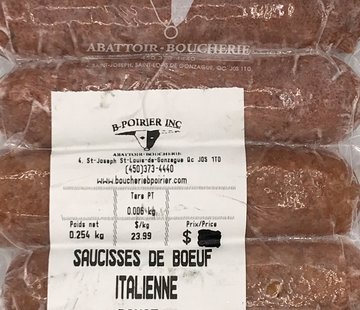 Dausyl Saucisses de boeuf (italienne douce x 4)