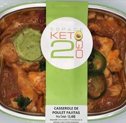 Keto2go Casserole de poulet Fajitas Keto / Cétogène (glu: