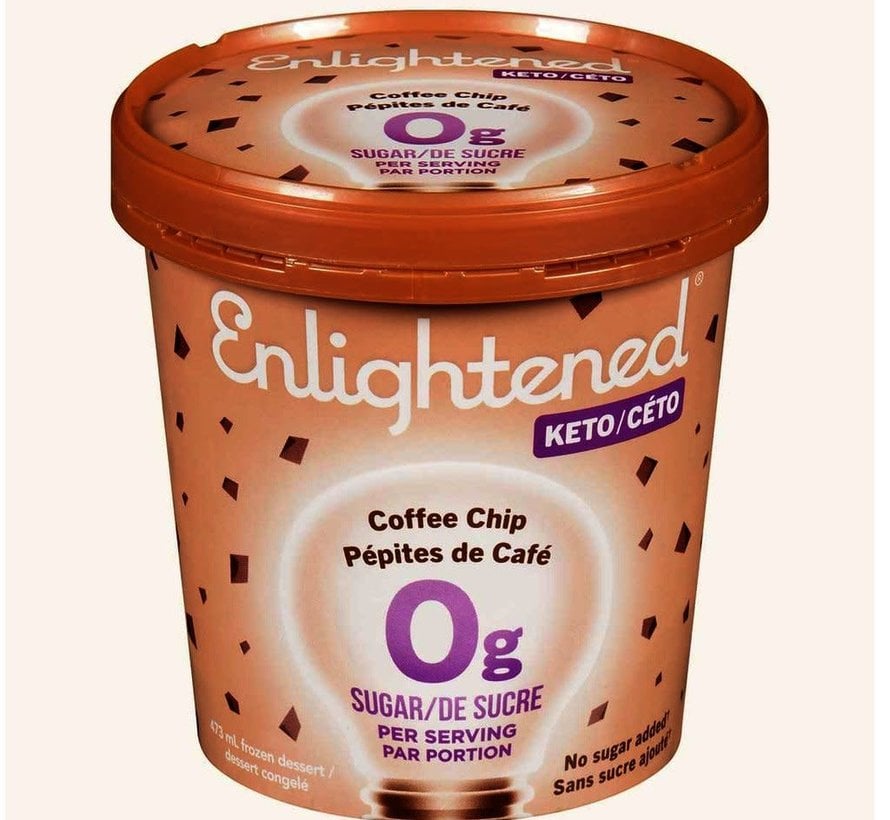 Enlightened, Crème glacée (pépites de café, 473ml)