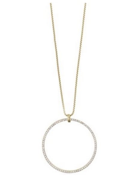 PILGRIM Beauty Gold & Crystal Long Necklace