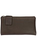 NAPPA CHARLOTTE Double Zip Side Snap Leather Wallet