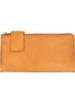 NAPPA CHARLOTTE Double Zip Side Snap Leather Wallet