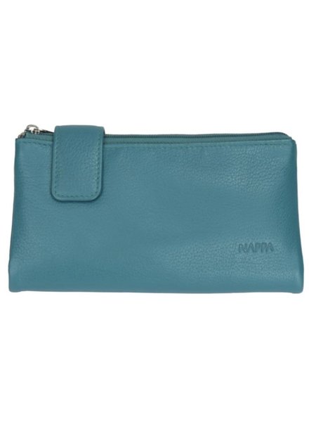 NAPPA EVELYN Triple Zip 7.5" Leather Wallet