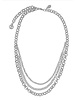 MYKA DESIGNS CH2076 MILA Bright Rhodium 3 Strand Chain