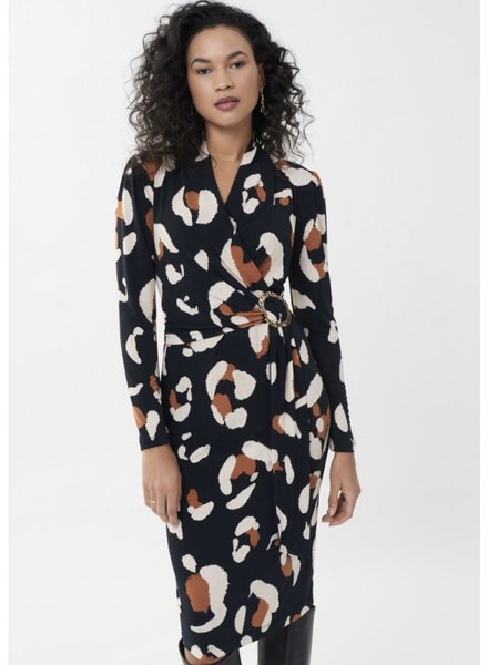 JOSEPH RIBKOFF Faux Wrap Dress