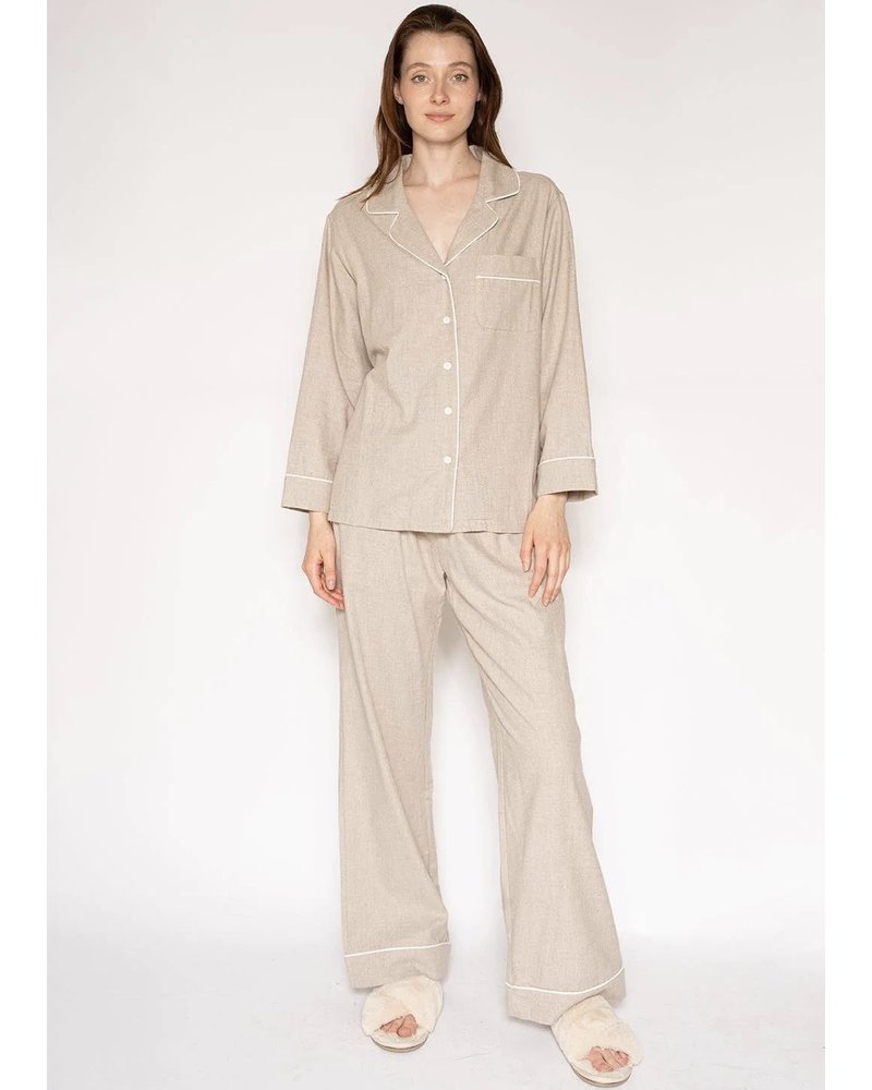 LATTELOVE Flannel Pyjama Set