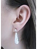 FRAN GREEN BELLA Silver Freshwater Pearl Earrings