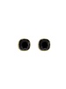MYKA DESIGNS TORI Gold/Jet Cushion Post Earrings