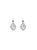 MYKA DESIGNS NINA Rhodium/Crystal Teardrop Euroback Earring