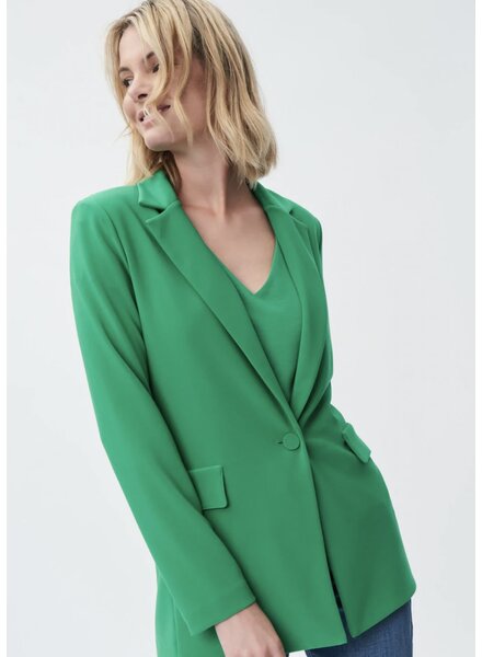 JOSEPH RIBKOFF Silky Knit Long Blazer