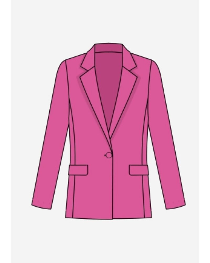 JOSEPH RIBKOFF Essential Silky Knit Long Blazer