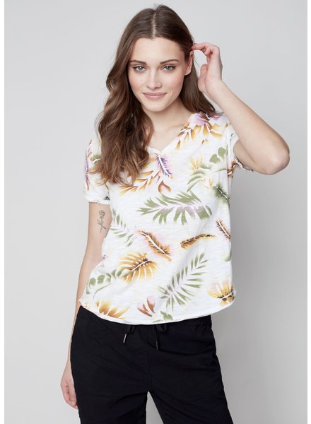 CHARLIE B Botanical Print Tee