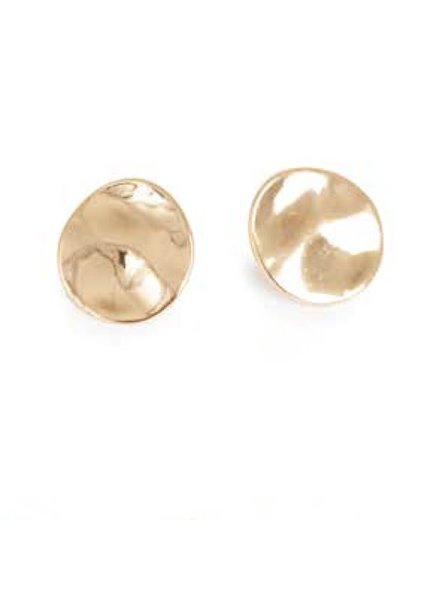 A & C Sculptured Gold Clip Earring