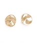 A & C Sculptured Gold Clip Earring