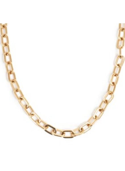 A & C Pure Steel Gold Chain Necklace