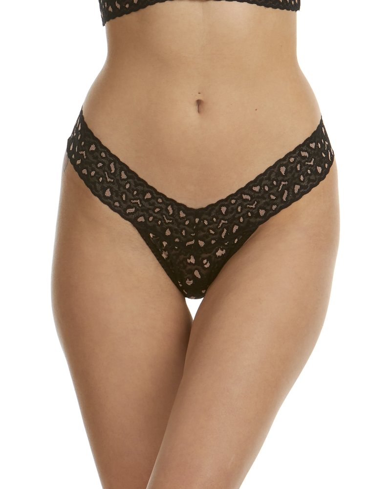 HANKY PANKY Cross Dyed Leopard Low Rise Thong