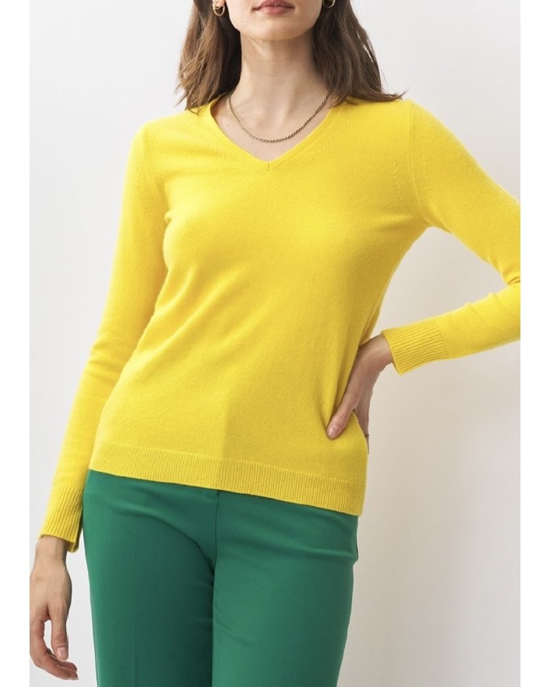 CASHMERE CLOUDS Cashmere Long Sleeve V-Neck