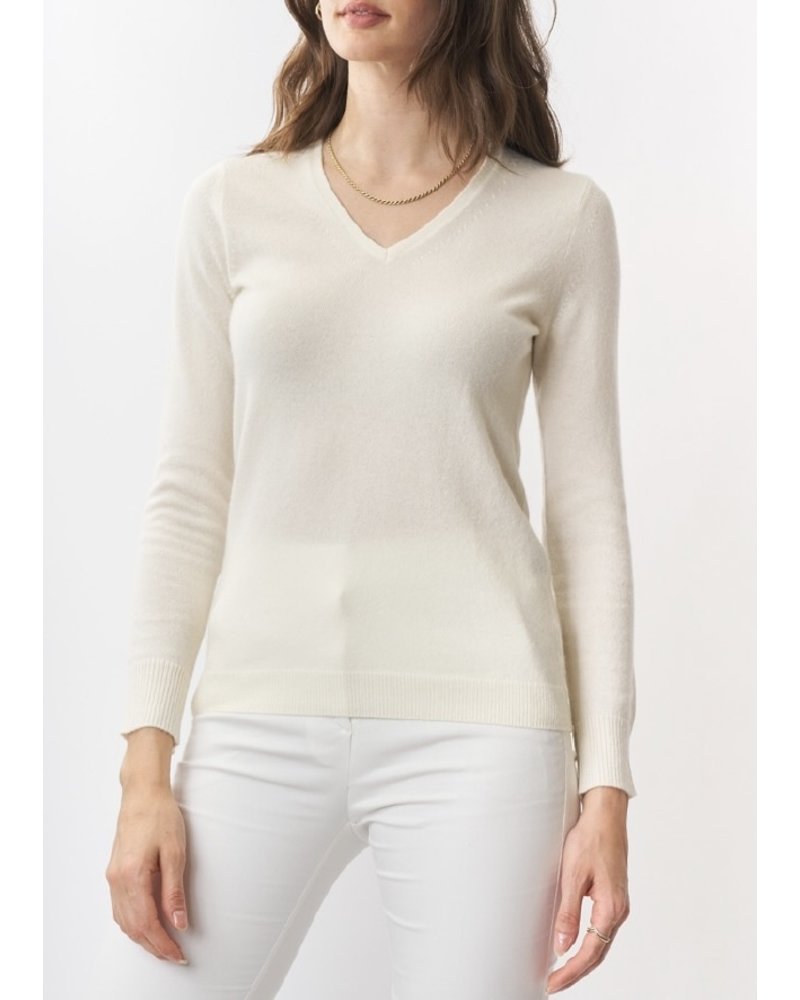 CASHMERE CLOUDS Cashmere Long Sleeve V-Neck