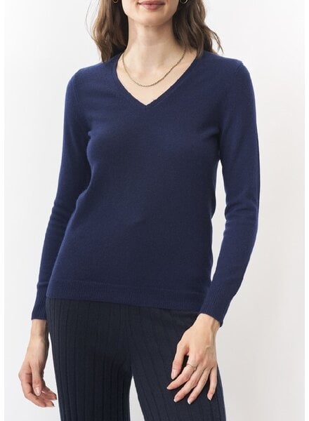 CASHMERE CLOUDS Cashmere Long Sleeve V-Neck