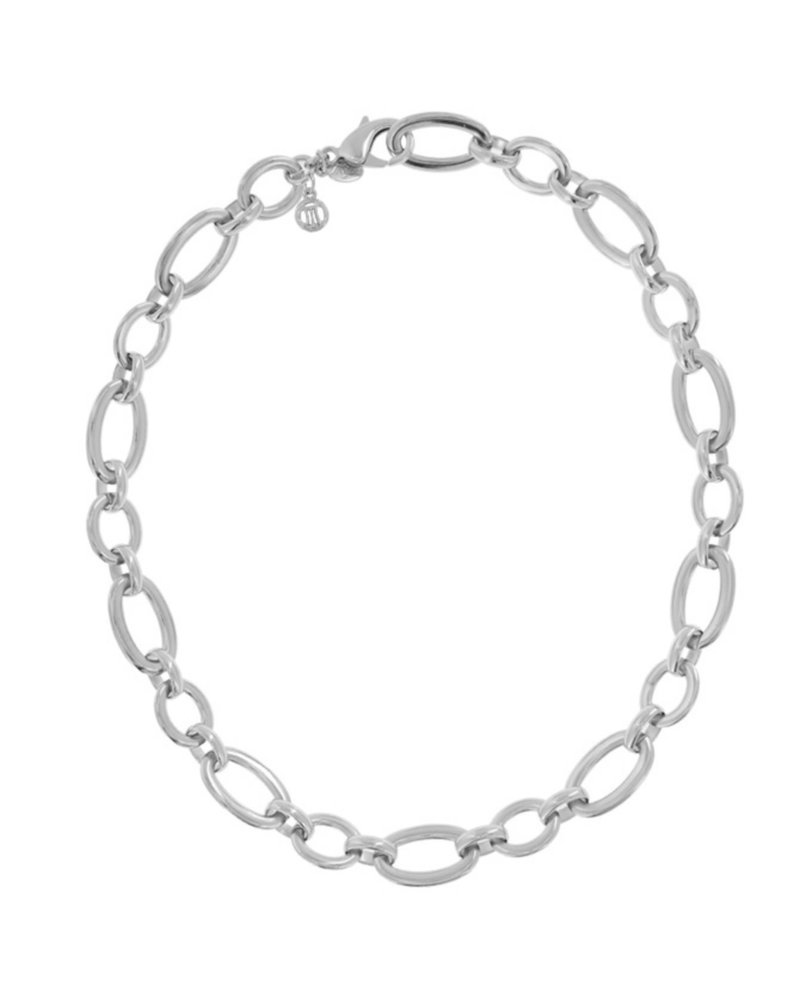 MYKA DESIGNS LUCY Rhodium Heavy Round 20" Chain