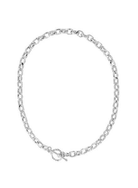 MYKA DESIGNS KIM Rhodium Toggle Chain 16"/40cm