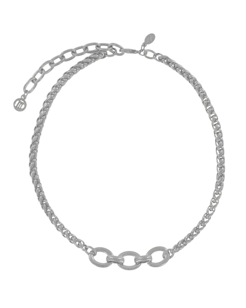 MYKA DESIGNS AUDREY Rhodium 19" Rope w/Oval Link Chain