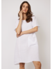 PISTACHE Short Sleeve  Linen Dress w/Patch Pocket