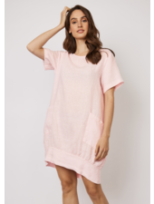 PISTACHE Linen Bubble Dress w/Pockets