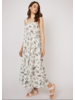 PISTACHE Sleeveless Linen Print Dress