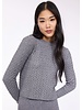 PISTACHE Braided Knit Crop Sweater