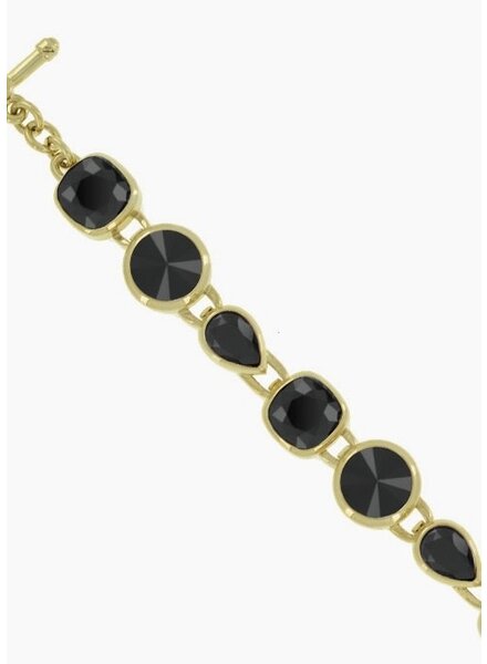 MYKA DESIGNS ALI Jet/Gold Combo Bracelet
