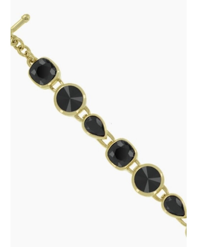 MYKA DESIGNS ALI Jet/Gold Combo Bracelet
