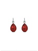MYKA DESIGNS NINA Rhodium/Crystal Teardrop Euroback Earring