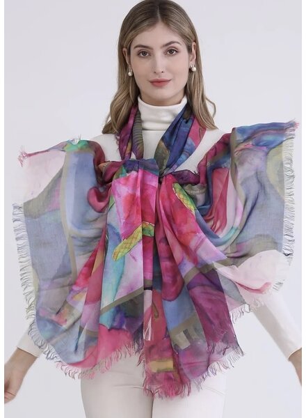 Love's Pure Light Luxury Silk Scarf Shawl Illumination and Glory