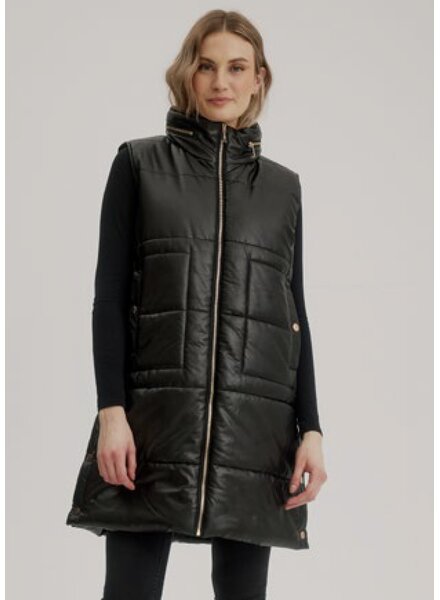NIKKI JONES Lisa Puffer Vest w/Side Snap Detail