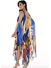 FRANK LYMAN DESIGNS Mixed Print Drape Dress