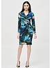 JOSEPH RIBKOFF Abstract Print Wrap Dress