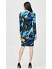 JOSEPH RIBKOFF Abstract Print Wrap Dress