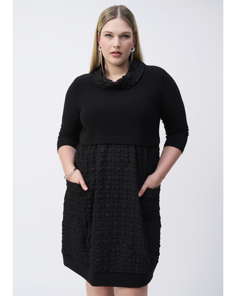 JOSEPH RIBKOFF Jacquard & Silky Knit Cocoon Dress