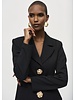 JOSEPH RIBKOFF Scuba Crepe Fitted Blazer w/Gold Buttons