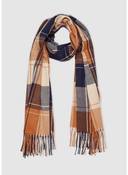 LOUENHIDE GLASGOW Plaid Print Scarf
