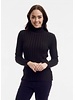 ORIENTIQUE Ribbed Turtleneck Sweater