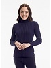 ORIENTIQUE Ribbed Turtleneck Sweater