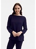ORIENTIQUE Long Sleeve Boatneck Sweater