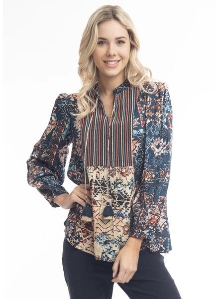 ORIENTIQUE Strauss Boho Top