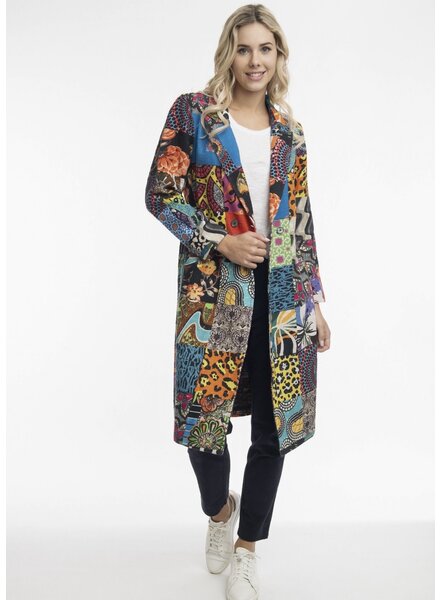ORIENTIQUE Guillaume Print Long Coat